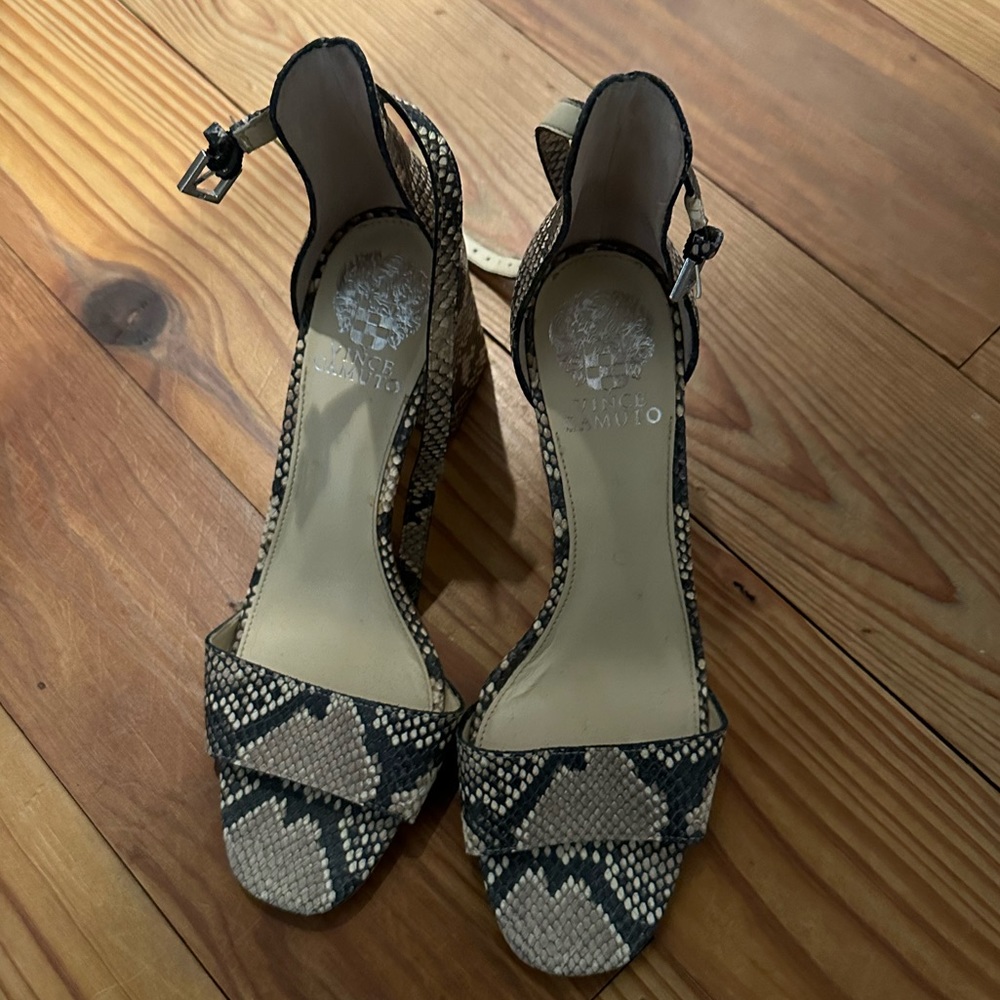 Vince Camuto Snake Heels - Excellent condition